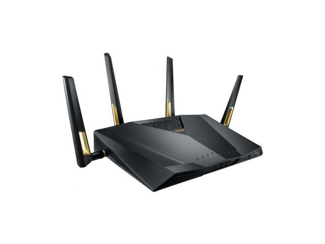 Router ASUS RT-AX88U, dual band AX6000 Wi-Fi 6 (802.11ax) router, 1x GWAN, 8x GLAN, 2x USB 3.1, MU-MIMO, OFDMA