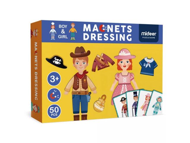 Kreativni set MIDEER Dječak i djevojčica, magnetni