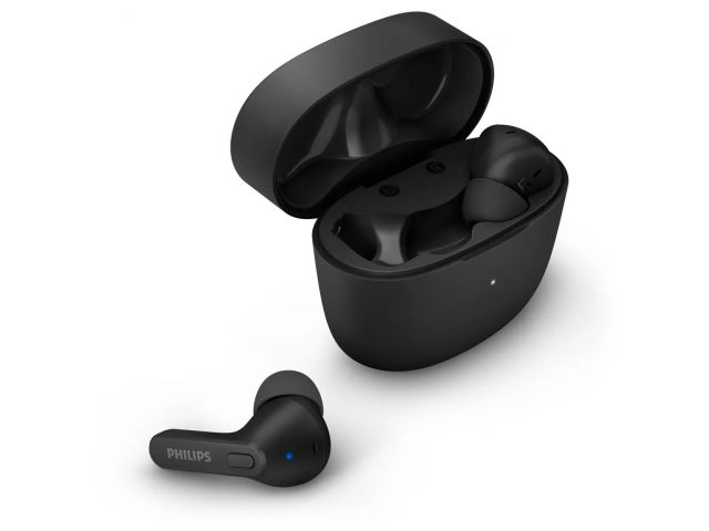 Bluetooth slušalice PHILIPS TAT2206BK/00, TWS, BT 5.0, do 18h reprodukcije, IPX4, slim, crne
