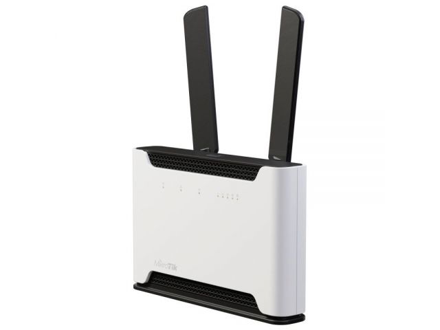 Router MIKROTIK Chateau 5G kit, 716 MHz CPU, 256 MB RAM, 5xGLAN, 2.4 GHz/5 GHz 802.11b/g/n/ac, LTE/5G modem, USB, Micro SIM, PSU, tower kućište, RouterOS L4