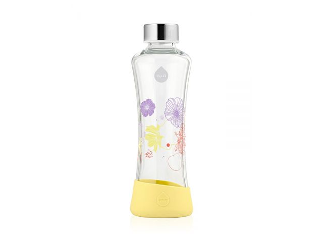 Staklena boca EQUA, Daisy, BPA free, sa silikonskom zaštitom, 550ml