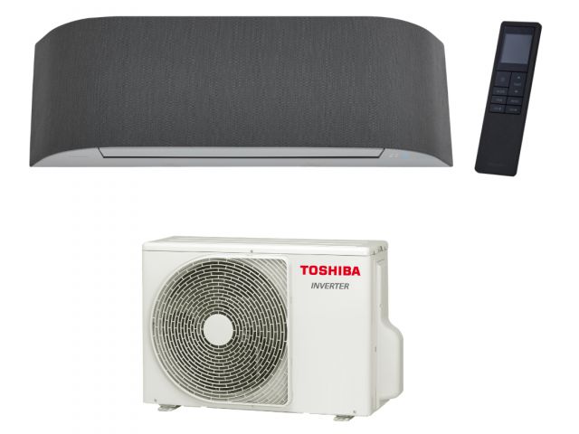 Klima uređaj TOSHIBA Haori RAS-B10N4KVRG-E/RAS-10J2AVSG-E, 2,5/3,2kW, WiFi, inverter, crna, komplet
