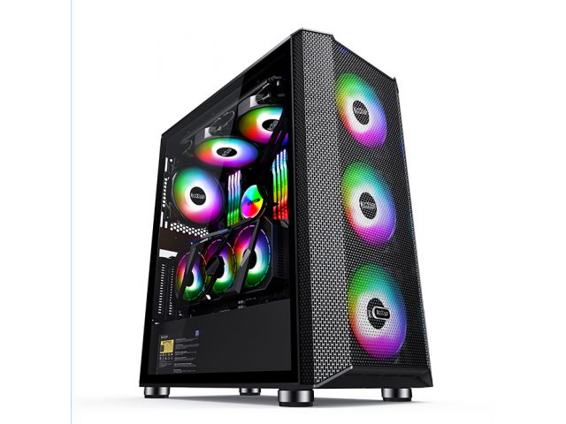 Stolno računalo HGPC Gamer Battleship 127F1, Intel Core i7 12700F, 32 GB DDR5, RTX3050 8GB, SSD 1 TB NVMe, FreeDOS, (127F30532D5S1TND)