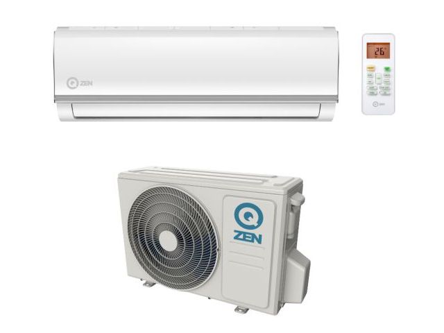 Klima uređaj QZEN Start inverter Plus 2,6/2,9kW (ZE-09WSE/ZE-09OSE), inverter, WiFi, komplet
