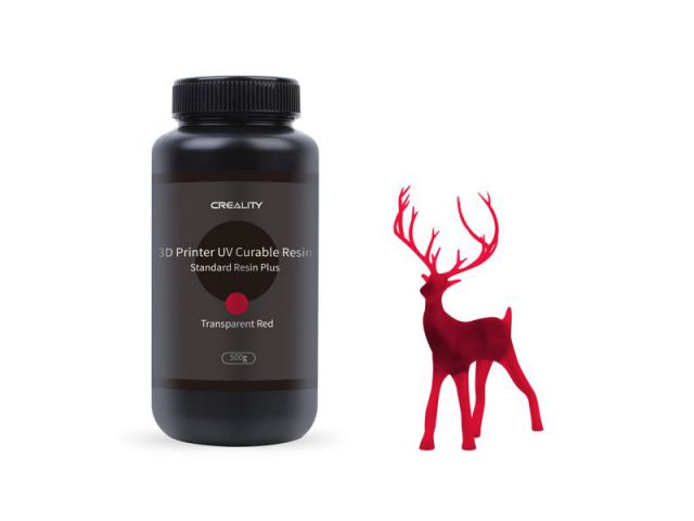 Smola za 3D printanje CREALITY, 0.5kg, prozirna crvena