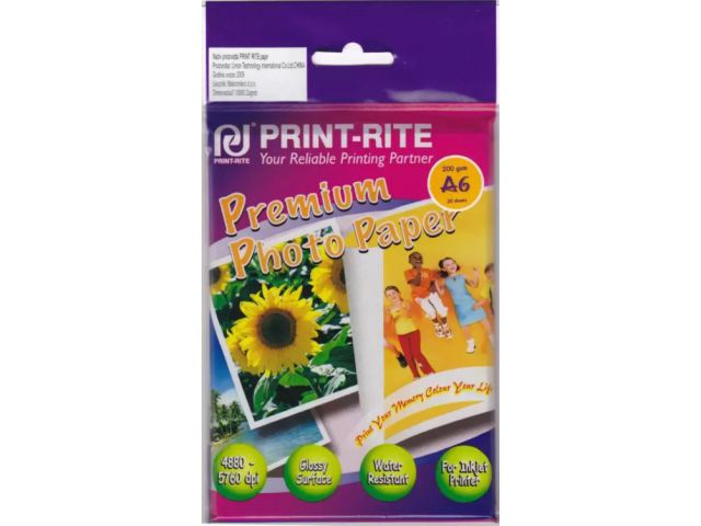 Papir PRINT RITE Premium Photo Paper, A6, 200g/m2, 20 listova