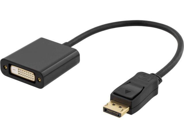 Video adapter DELTACO DP plug - DVI-I socket : 0,2m  (6246)