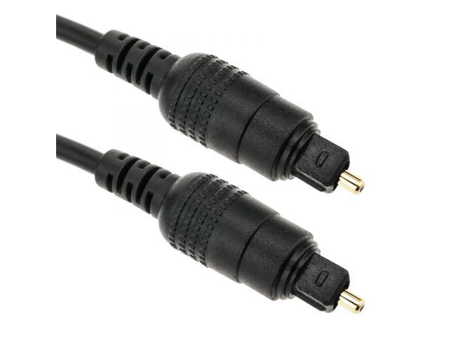 Audio kabel DELTACO Digital FiberAudio Toslink(m) na Toslink(m), 1m, crni