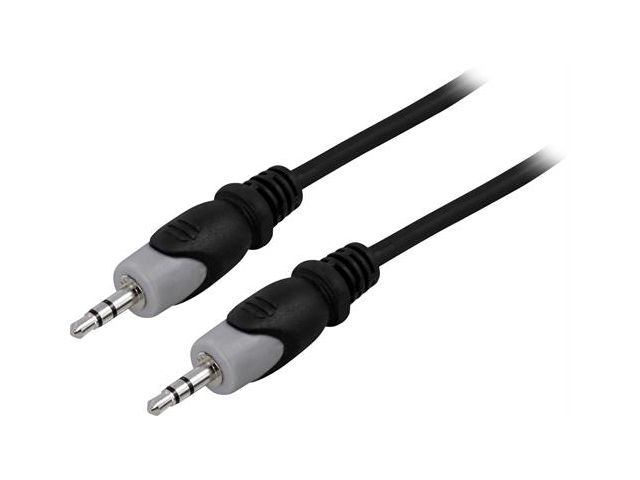 Audio kabel DELTACO 3.5mm(m) na 3.5mm(m), 0.5m, zip-lock vrećica, crni