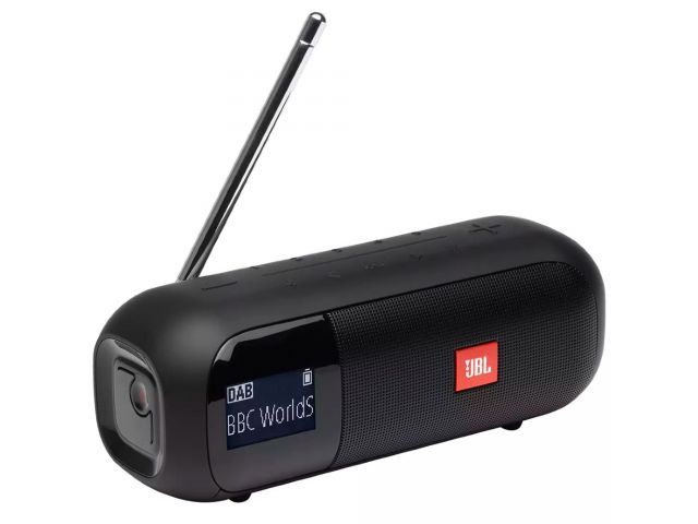 Bluetooth zvučnik JBL Tuner 2 FM, prijenosni, FM radio, vodootporan IPX7, crni