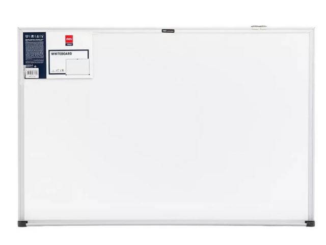 Ploča DELI E7816 bijela, zidna, 90x60cm, aluminijski okvir