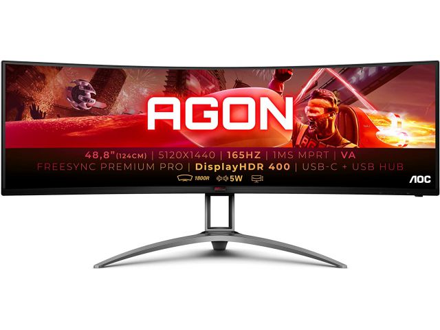 Monitor AOC AGON AG493UCX2 5120x1440, 49