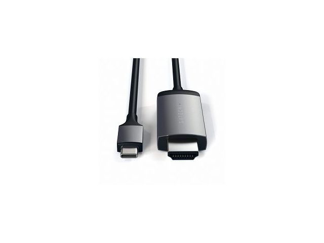 Video kabel SATECHI USB-C na HDMI 4K, sivi (ST-CHDMIM)