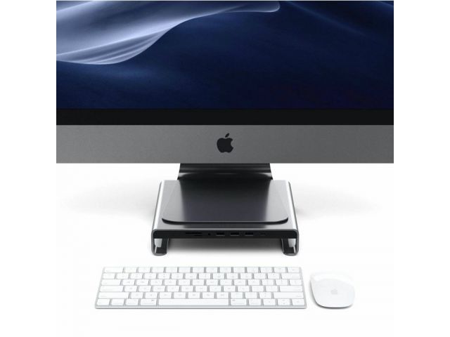Stalak za monitor SATECHI Aluminum za iMac, sivi (ST-AMSHM)