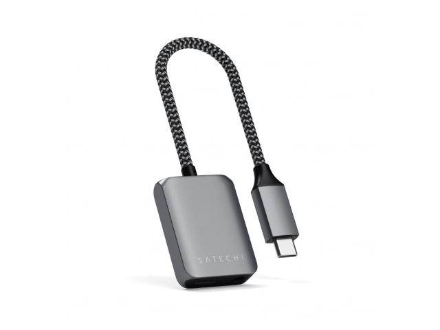 Audio adapter SATECHI Audio, USB-C PD na 3.5mm, sivi (ST-UCAPDAM)