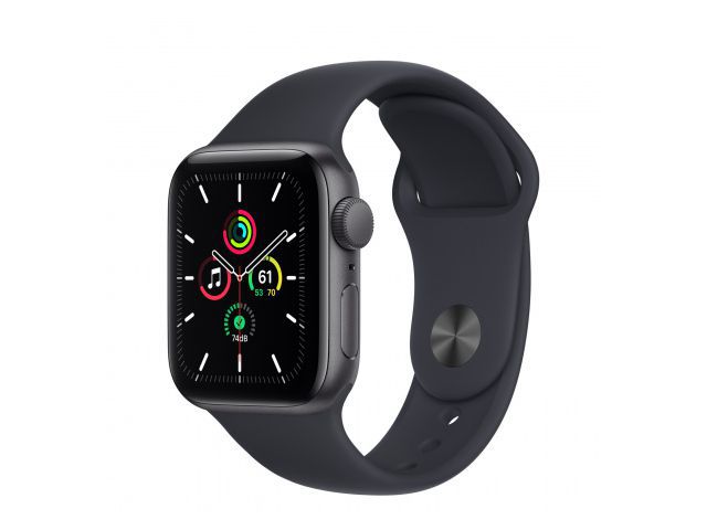 Pametni sat APPLE Watch SE (v2) GPS, 40mm, Space Grey Aluminium Case with Midnight Sport Band, Regular - DEMO (mkq13bs/a-DEMO)