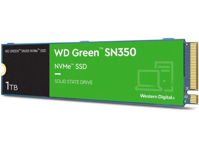 SSD disk 1 TB, WESTERN DIGITAL Green SN350, M.2 2280, PCIe 3.0 x4 NVMe, WDS100T3G0C