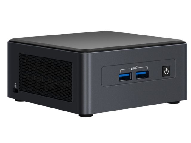 Barebone računalo INTEL NUC 11 Pro Kit NUC11TNHi5, Core i5 1135G7, Intel Iris XE Graphics, 2xDDR4 SODIMM, M.2 NVMe + 2.5