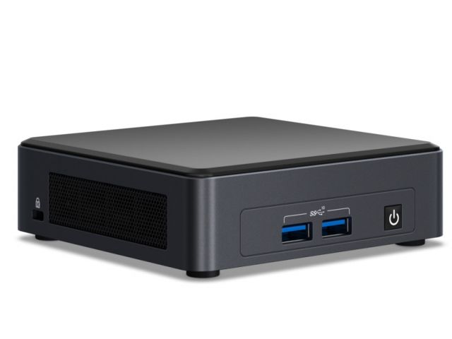 Barebone računalo INTEL NUC 11 Pro Kit NUC11TNKv7, Core i7 1185G7, Intel Iris XE Graphics, 2x DDR4 SODIMM, M.2 NVMe SSD, 2x HDMI 2.0b, Thunderbolt 4, Thunderbolt 3, Wi-Fi 6, BT 5.1, EU cord