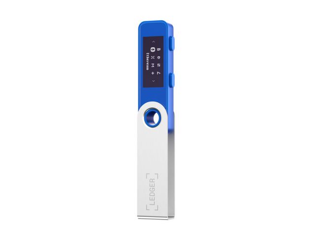 Digitalni novčanik LEDGER Nano S Plus, za kriptovalute, USB, plavi