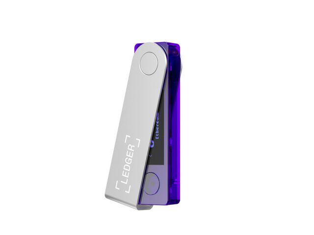 Digitalni novčanik LEDGER Nano X, za kriptovalute, Bluetooth, USB, ljubičasti