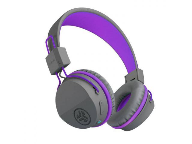 Bluetooth slušalice JLAB Jbuddies Studio Kids Wireless (2020), naglavne, sive/ljubičaste