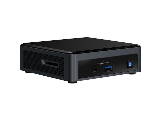 Barebone računalo INTEL NUC 10 Performance Kit NUC10i3FNKN, Core i3 10110U, 2x DDR4 SODIMM, M.2 NVMe/SATA SSD, Thunderbolt 3, HDMI, USB-C (DP1.2), Wi-Fi 6, BT 5, EU cord, BXNUC10I3FNKN2