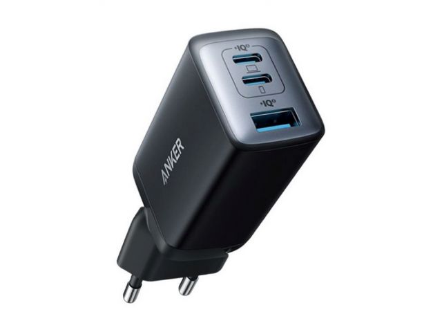 Kućni punjač ANKER 735 GaNPrime, 2xUSB Type-C, 1xUSB-A, 65W, crni