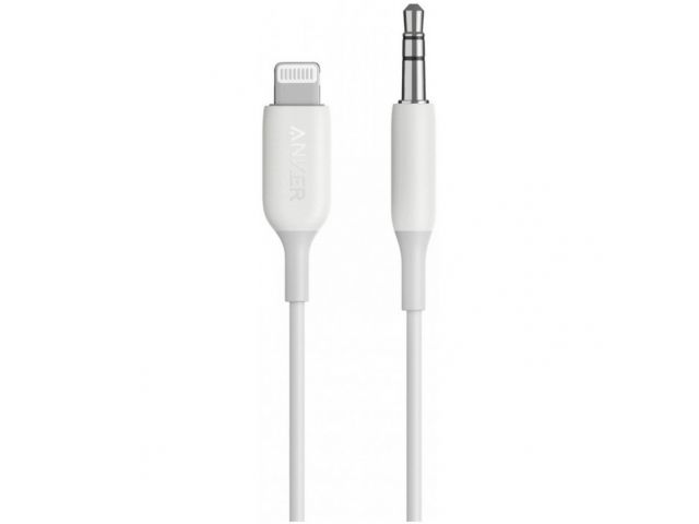 Audio kabel ANKER 3.5mm (M) na Lightni (M), 0.9m, bijeli