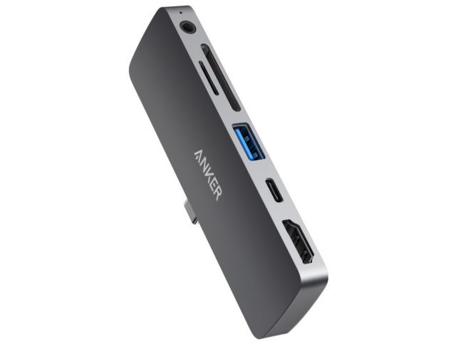 Docking station ANKER PowerExpand (A83620A1), za Apple iPad Pro, 4K USB Type-C na HDMI, SD/TF čitač kartica, 2×USB 3.0, crni