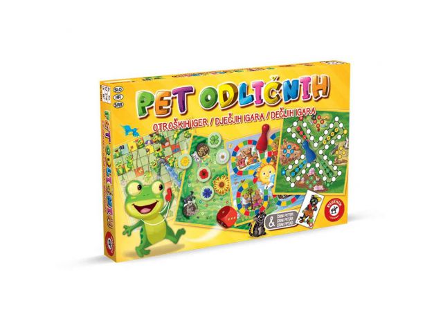 Društvena igra PET ODLIČNIH, 2-6 igrača, dob 4+