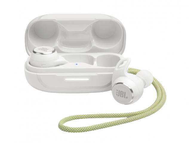 Bluetooth slušalice JBL Reflect Aero, BT 5.2, TWS, ANC eliminacija buke, PowerFins, SignatureSound, sportske, do 24h baterije, IP68, bijele (JBLREFLECTAEROWHT)