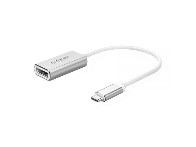Video adapter ORICO XC-103-SV USB-C(m) na DisplayPort DP(ž), 0.15m, Ultra HD (4K), srebrni