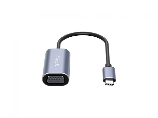 Video adapter ORICO CTV-GY USB-C(m) na VGA(ž), 0.15m, sivi