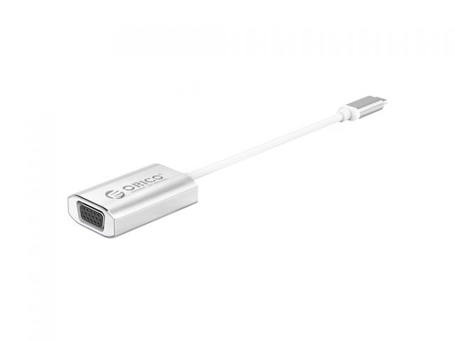 Video adapter ORICO XC-102 USB-C(m) na VGA(ž), 0.15m, srebrni