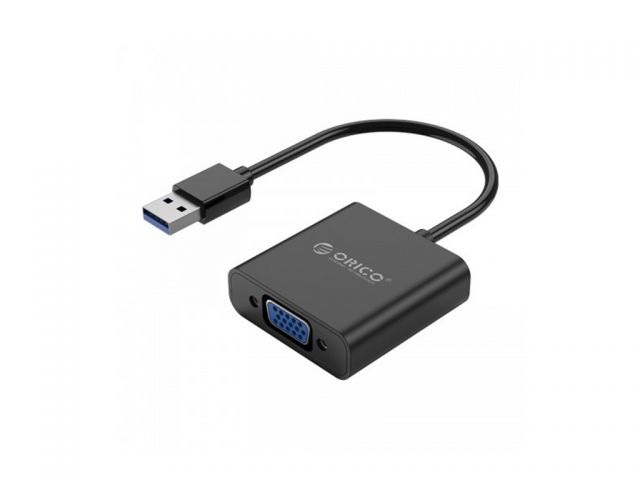 Video adapter ORICO UTV-BK-BP USB(m) 3.0 na VGA(ž), 0.15m, crni