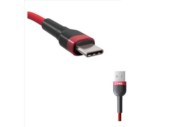 Kabel MS USB-C(m) 2.0 na USB-A(m) 2.0, 1m, crveni