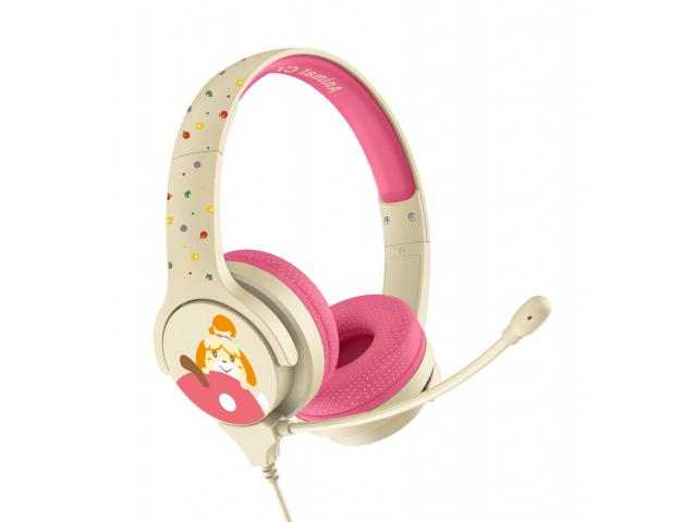 Slušalice OTL Animal Crossing Isabelle ACC-0573, naglavne, gaming, bež/roze