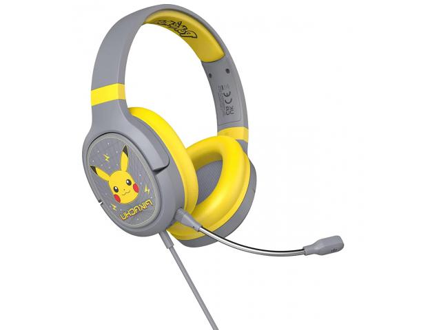 Slušalice OTL Pro G1 Pokemon Pikachu ACC-0599, naglavne, gaming, sive