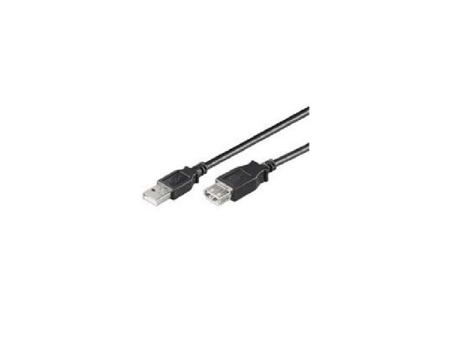 Kabel NAVIATEC USB-A(m) 2.0 na USB-A(ž) 2.0, 2m, produžni, crni