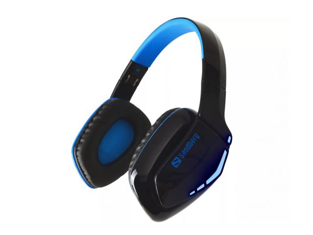Gaming slušalice SANDBERG Blue Storm, naglavne, bežične, crno/plave