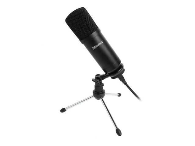 Mikrofon SANDBERG Streamer, USB, crni
