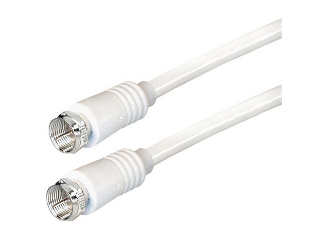 Antenski kabel TRANSMEDIA TV-SAT, ž/ž, 1.5m, bijeli
