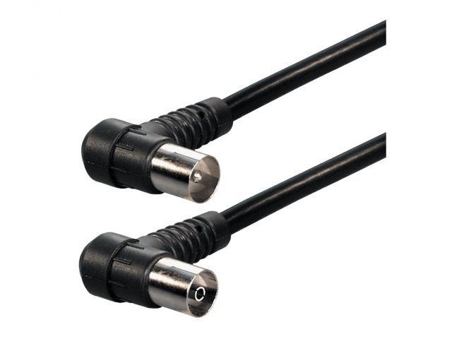 Antenski kabel TRANSMEDIA TV-SAT, IECna IEC, m/ž, 2.5m, crni