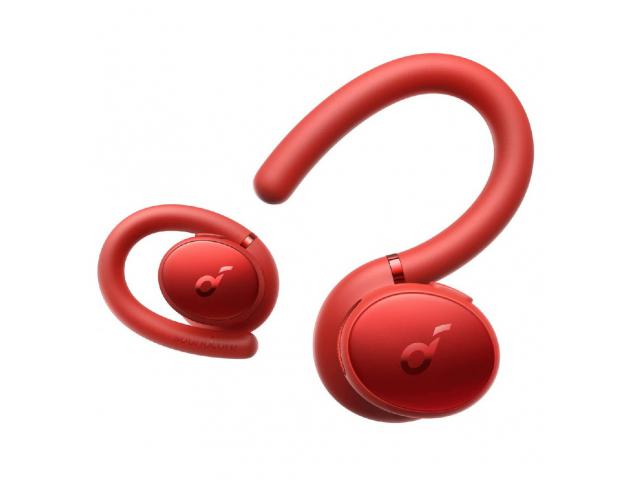 Bluetooth slušalice ANKER SoundCore Sport X10, TWS, IPX7, Deep Bass, brzo punjenje, rotirajuće, crvene