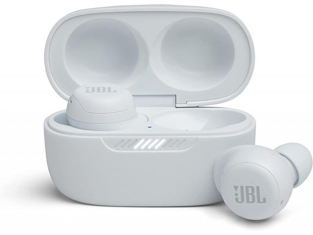 Bluetooth slušalice JBL Live Free NC+, BT 5.1, TWS, ANC eliminacija buke, IPX7, do 21h baterije, Qi punjenje, bijele (JBLLIVEFRNCPTWSW)