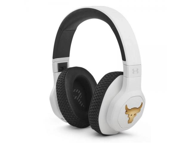 Bluetooth slušalice JBL Under Armour Project Rock, ANC, BT 5.0, naglavne, bijele