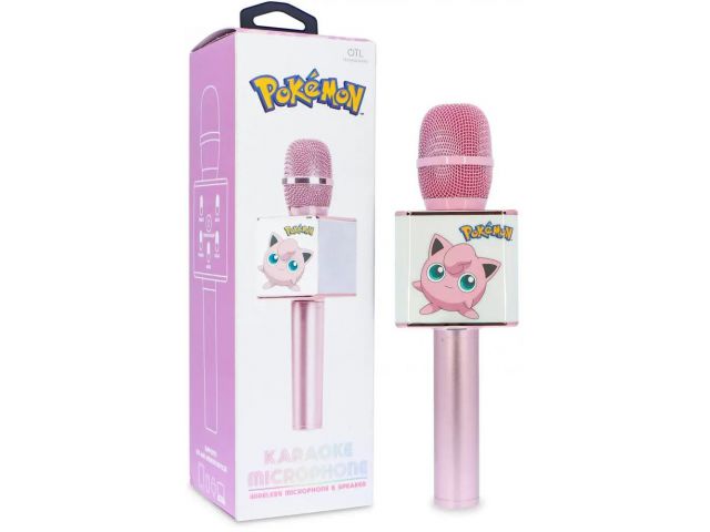 Mikrofon OTL Pokemon Jiggly Puff Karaoke Microphone, Bluetooth, karaoke, dječji, sa zvučnikom, rozi