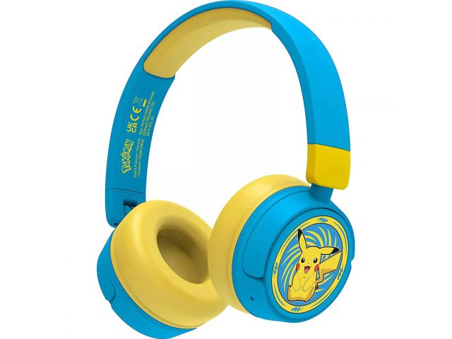 Bluetooth slušalice OTL Pokemon Pickachu Kids BT Headphones, dječje, naglavne, plavo žute 