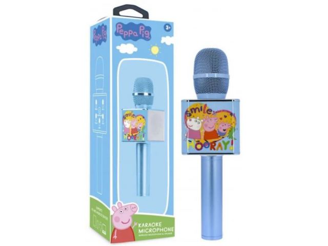 Mikrofon OTL Peppa Pig Karaoke Microphone, Bluetooth, karaoke, dječji, sa zvučnikom, plavi
